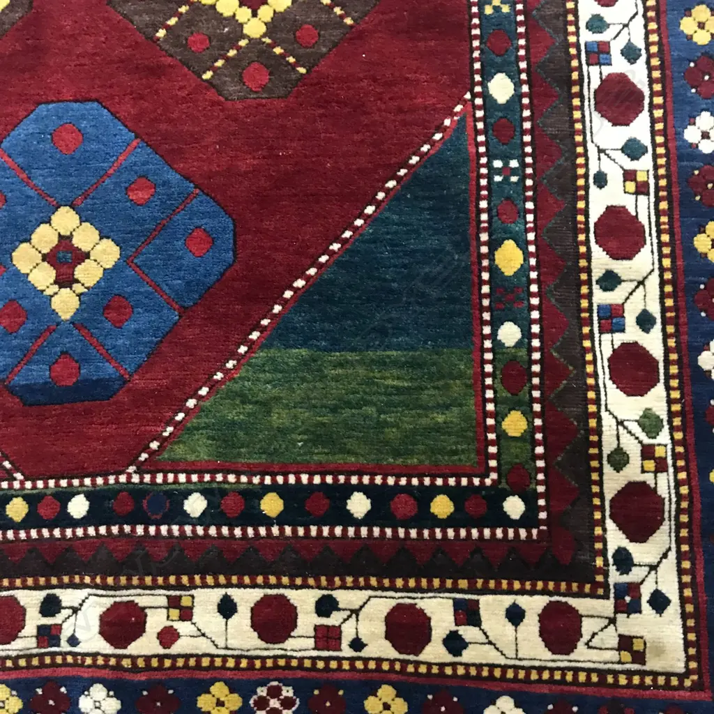 A Jebrail, Karabakh runner. Dated 1906 and named. 290 x 128cm. Image 1++