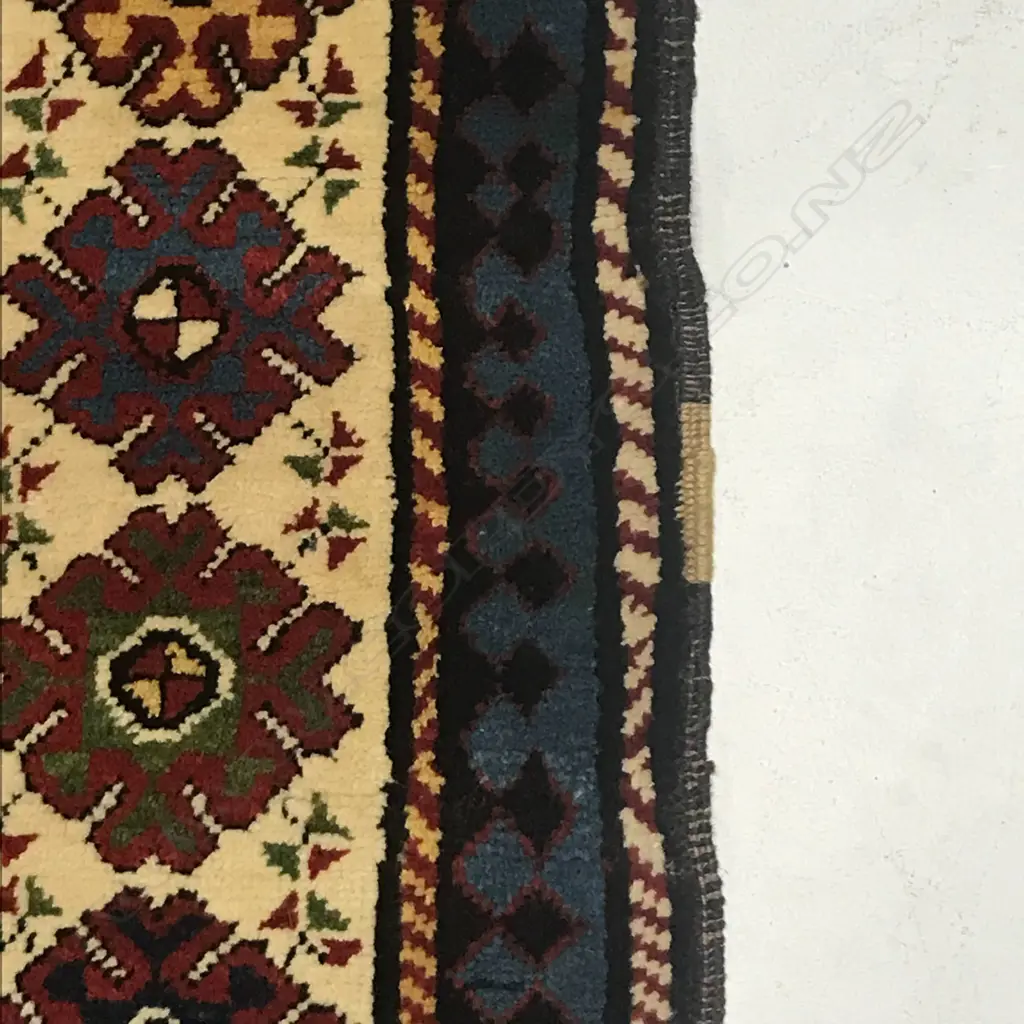 A Mokan, Karabakh runner. Dated 1301 = 1884. 330 x 142cm. Image 1++