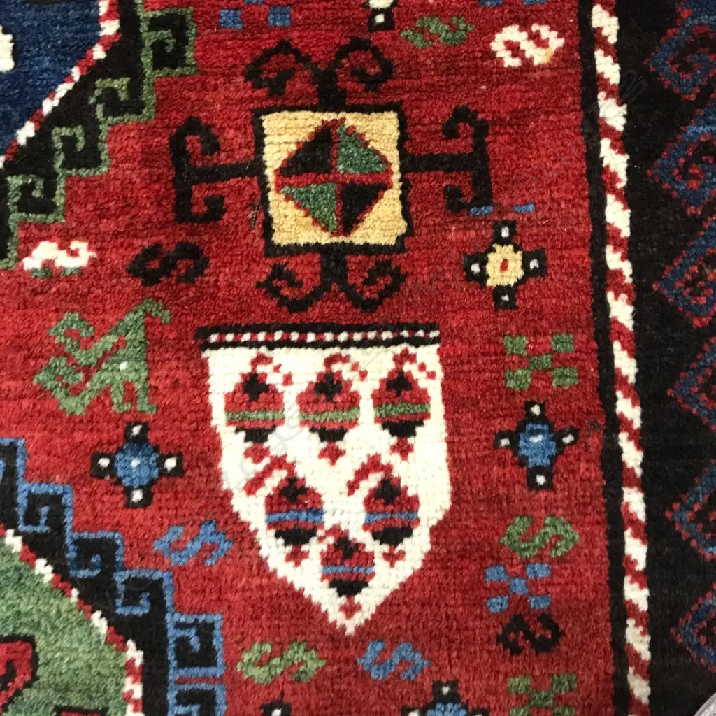 A Mokan, Karabakh runner. Dated 1301 = 1884. 330 x 142cm. Image 1++