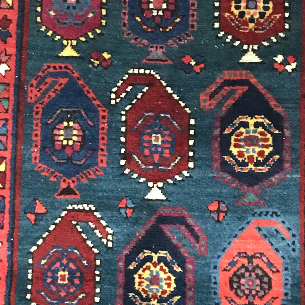 A Talysh (Jebrail district), Karabakh runner. End of the 19thC. 357 x 97cm. Image 1++