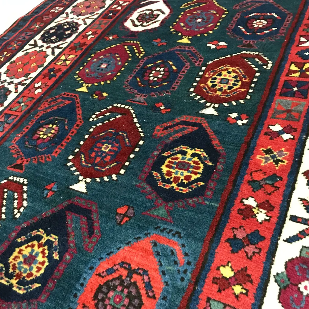 A Talysh (Jebrail district), Karabakh runner. End of the 19thC. 357 x 97cm. Image 1++