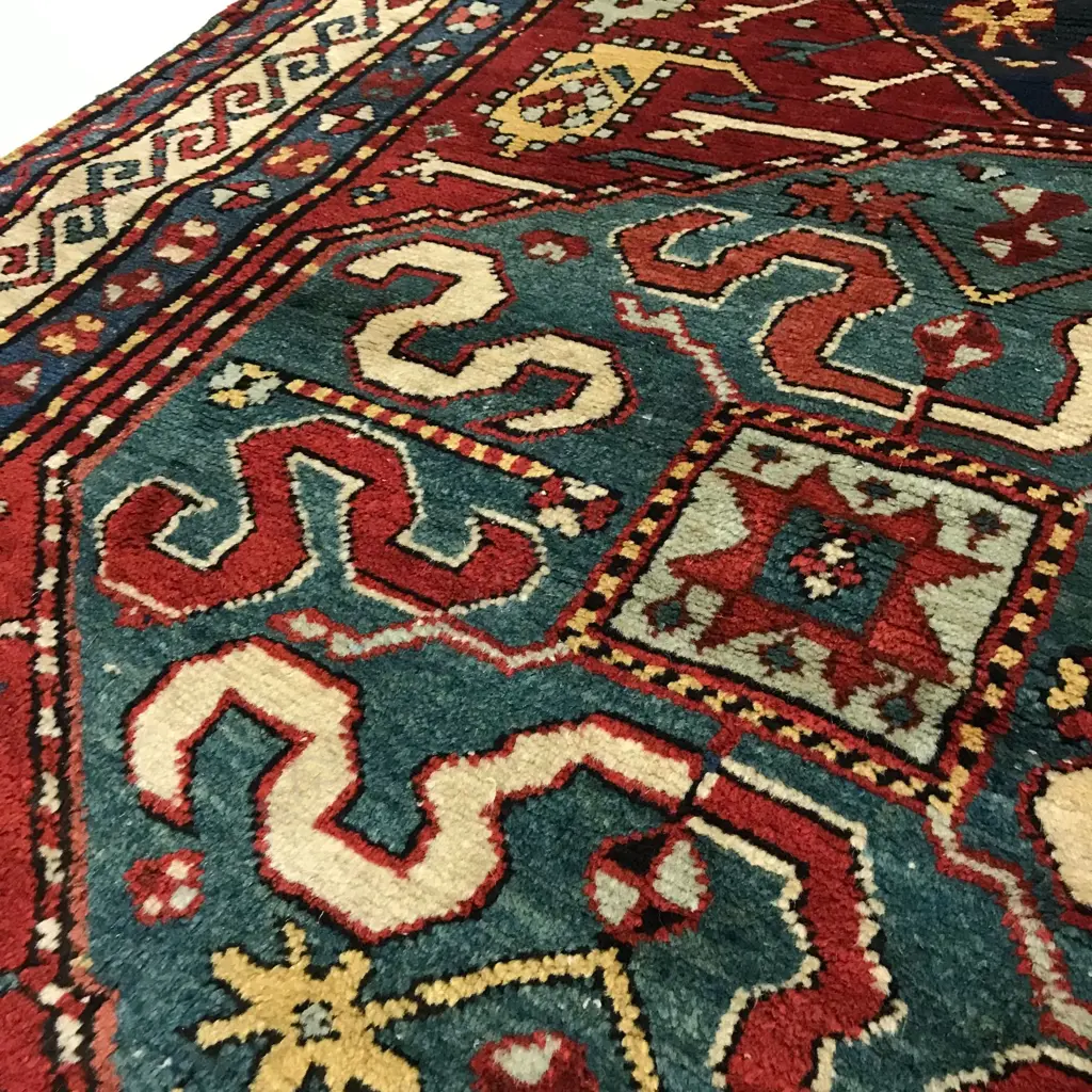 A Malybailey (Cloud Band Kazak), Karabakh runner. Circa 1900. 268 x 114cm. Image 1++