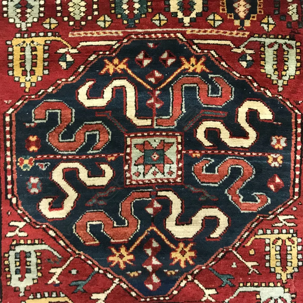 A Malybailey (Cloud Band Kazak), Karabakh runner. Circa 1900. 268 x 114cm. Image 1++