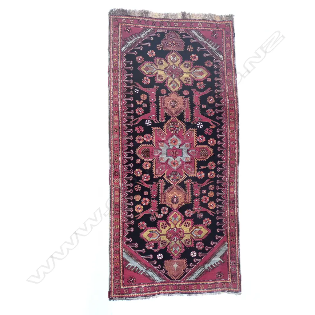 A Lyampa (Shusha District), Karabakh runner. Early 20thC. 270 x 126cm. Image 1++