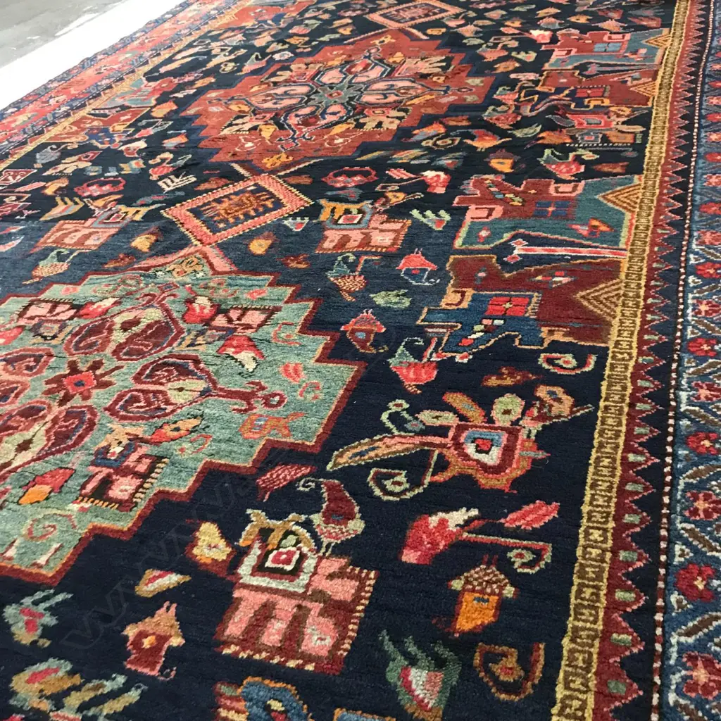 A Bagchadagyullar, Shusha district, Karabakh runner. First half 20thC. 425 x 195cm Image 1++