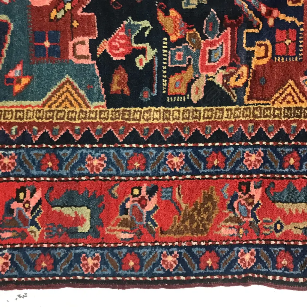 A Bagchadagyullar, Shusha district, Karabakh runner. First half 20thC. 425 x 195cm Image 1++