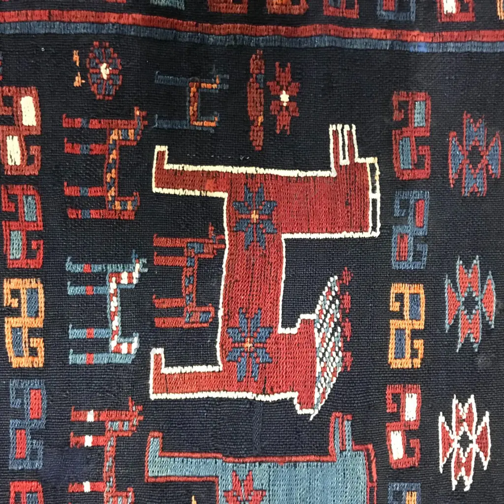 A Shadda flatweave, Karabakh rug. Beginning of the 20thC. 190 x 122cm Image 1++