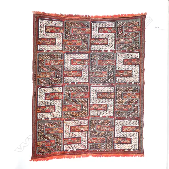 A Verni (so-called Zili), Karabakh flatweave. Late 19thC. 278 x 224cm.