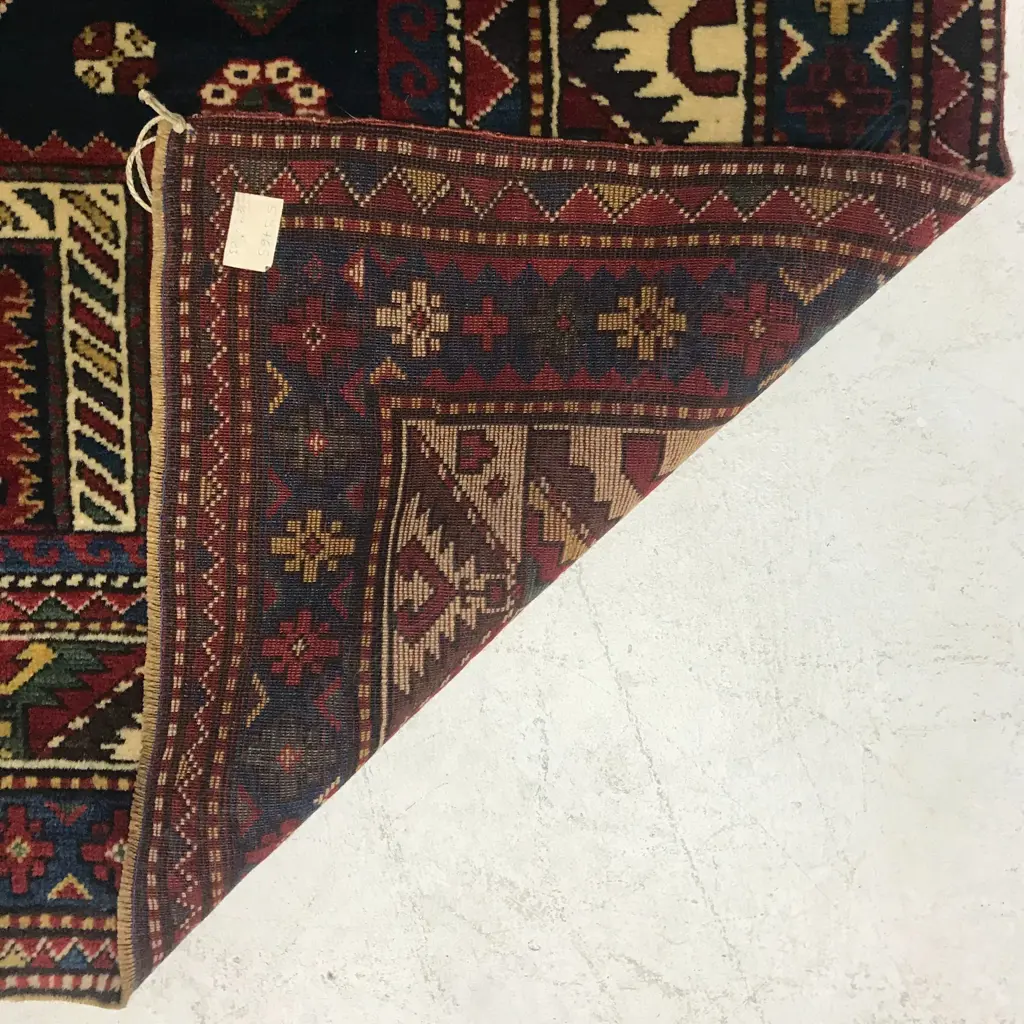 A Mihrabi Fakhraby, Gyanja Prayer rug. First quarter 20thC.123 x 169cm Image 1++