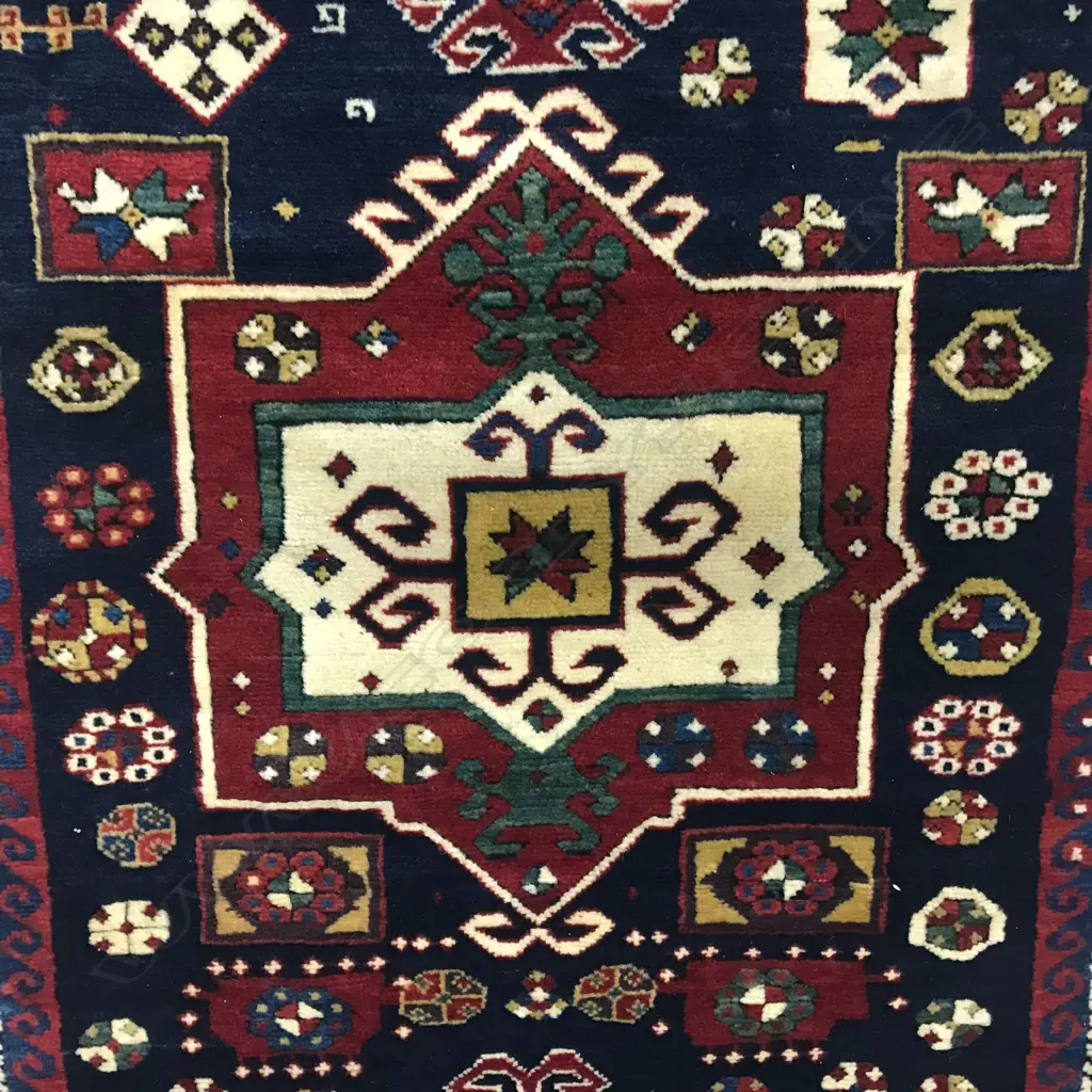 A Mihrabi Fakhraby, Gyanja Prayer rug. First quarter 20thC.123 x 169cm Image 1++