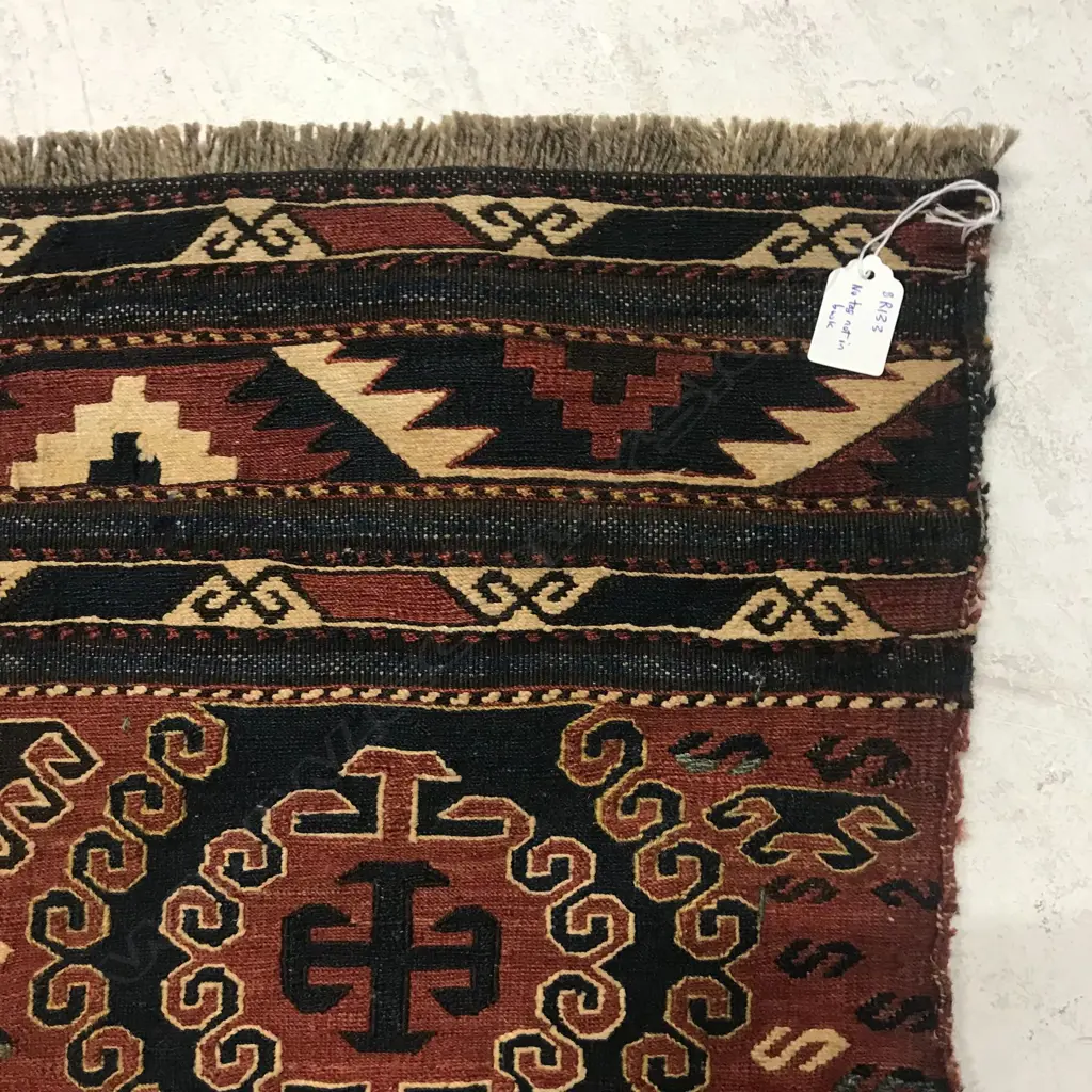 A small Soumak textile panel. 117 x 52cm. Image 1++