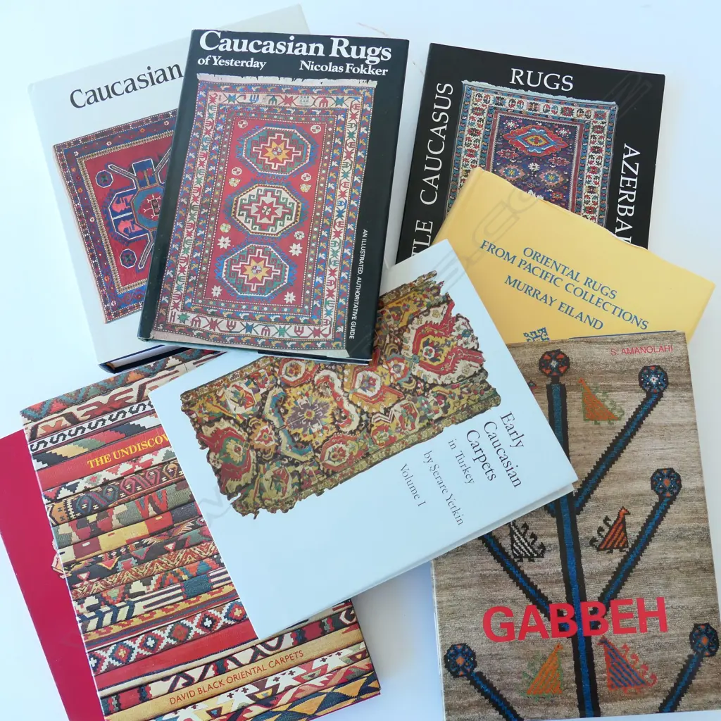 8 Books/Publications: Oriental/Caucasian Rugs (in English) Image 1++