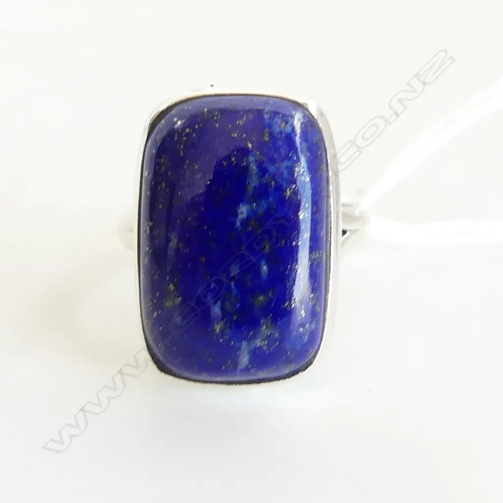 STG & LAPIS RING  SIZE P Image 1++
