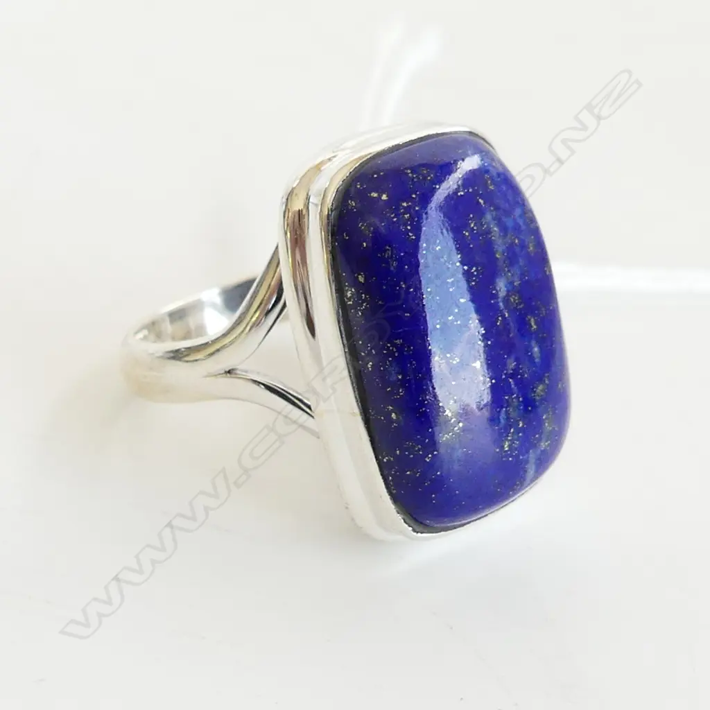 STG & LAPIS RING  SIZE P Image 1++