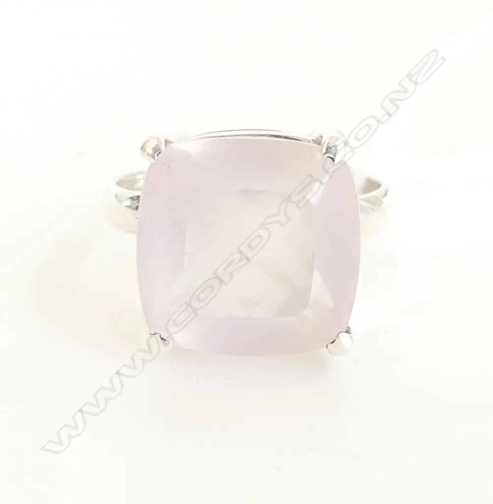STG & ROSE QUARTZ RING SIZE P Image 1++