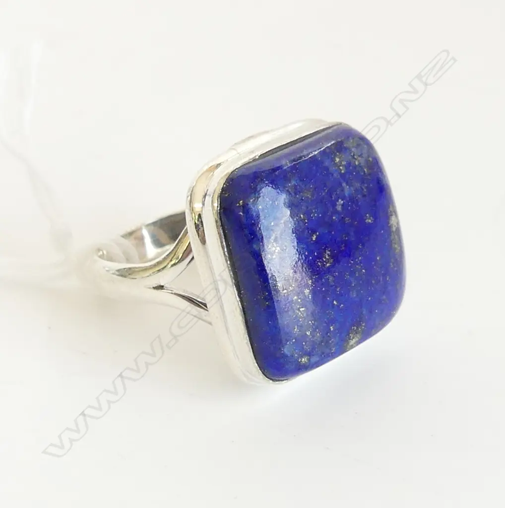 STG & LAPIS RING  SIZE P Image 1++