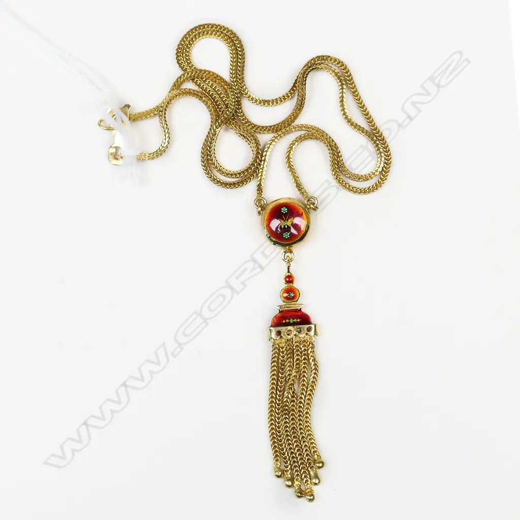18CT GOLD CHAIN AND PENDANT 13gm  46CM Image 1++