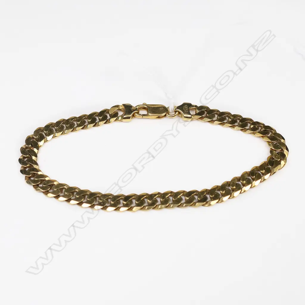 9CT GOLD CHAIN BRACELET 16.5gm Image 1++