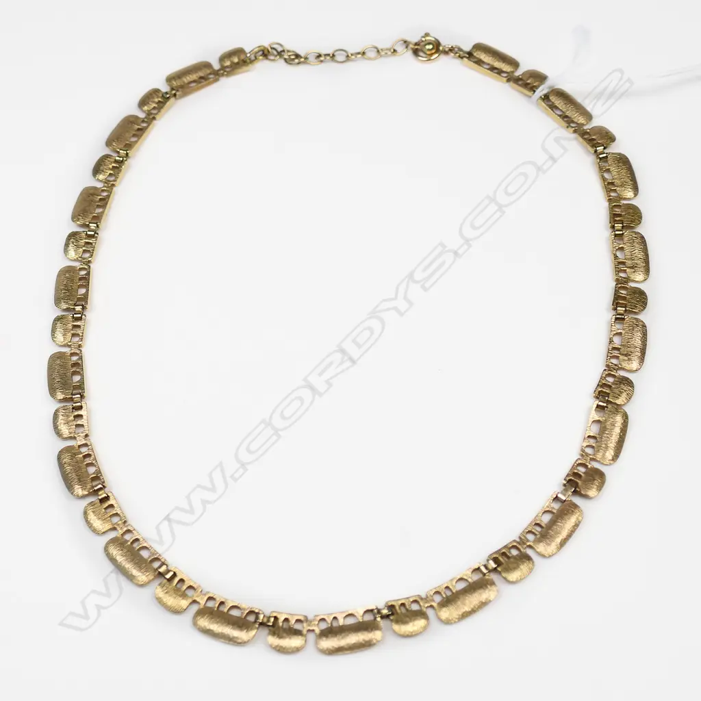 9CT GOLD FANCY LINK CHAIN NECKLACE 28gm Image 1++