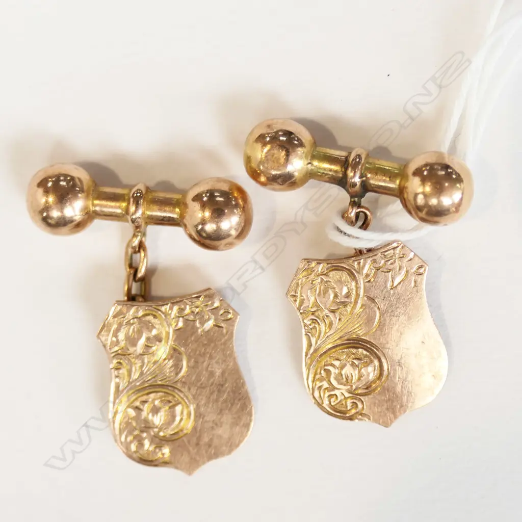 PR 9CT CUFFLINKS 5.5 GM Image 1++