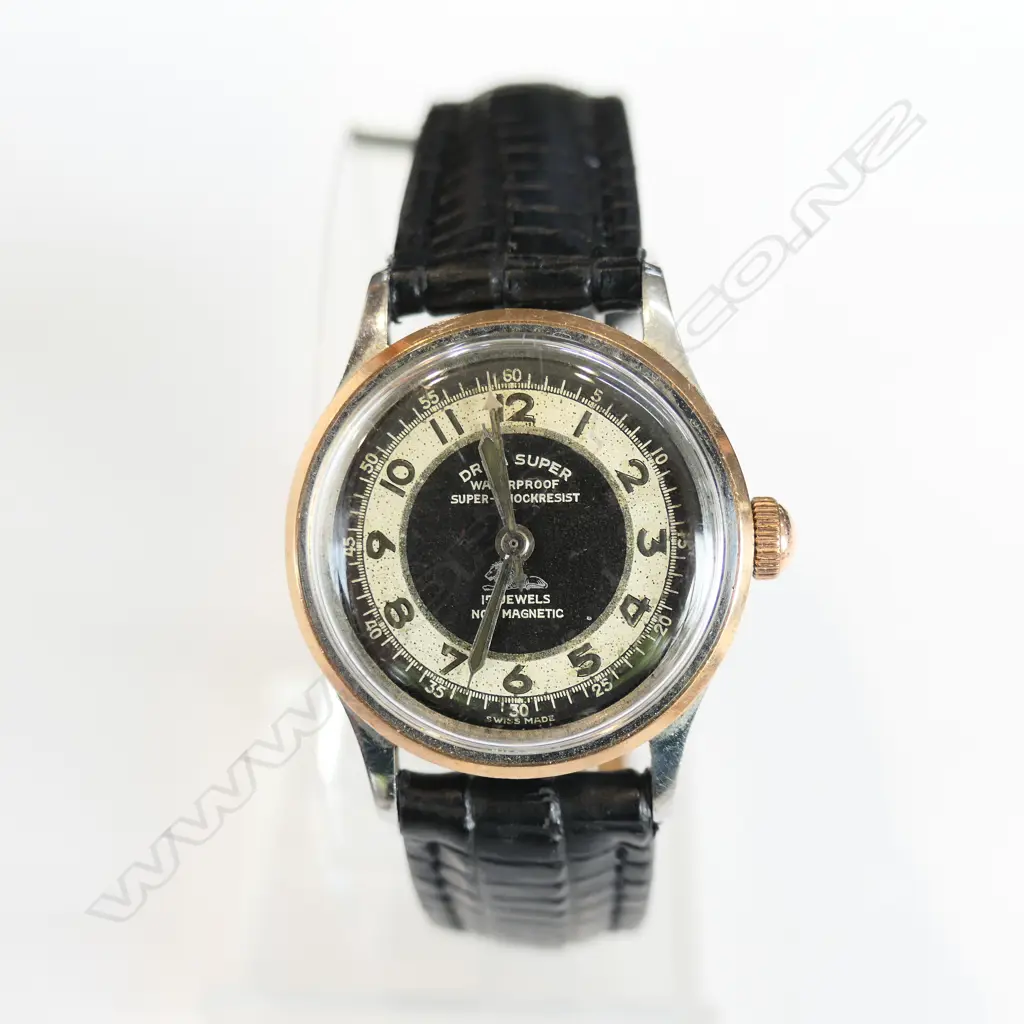 VINTAGE GENTS DRIVA SUPER WRIST WATCH Image 1++