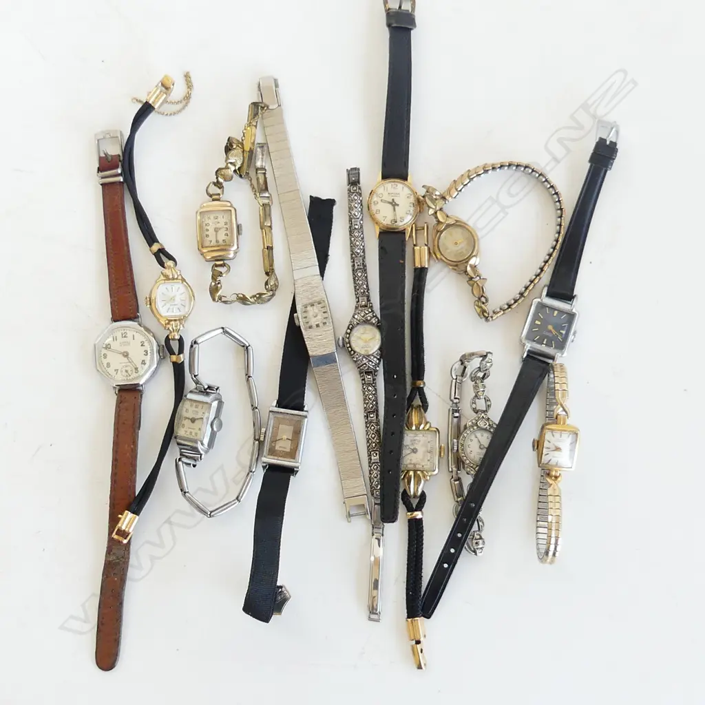 13 ASST. SMALL VINTAGE WRIST WATCHES Image 1++