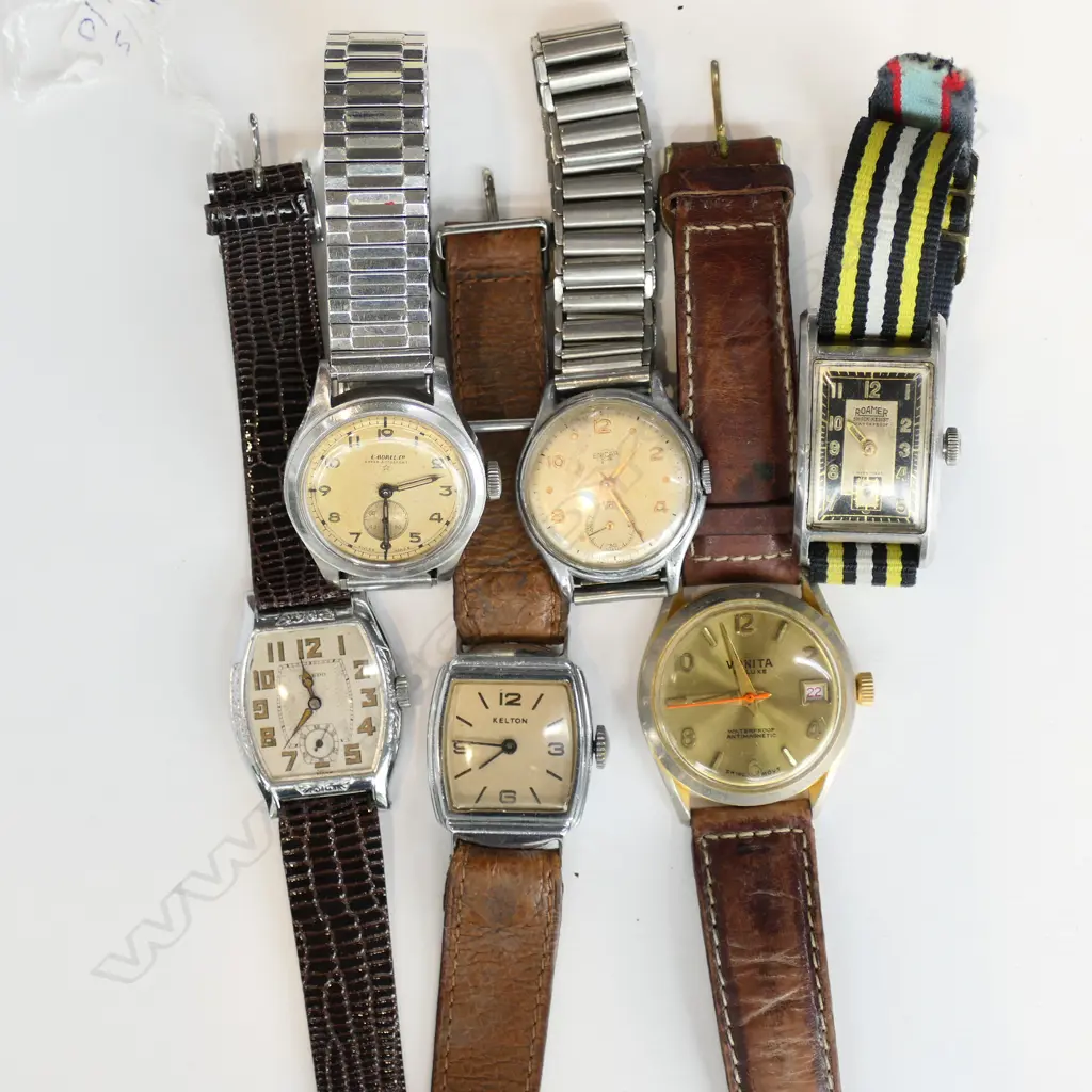 6 VINTAGE WRIST WATCHES Image 1++