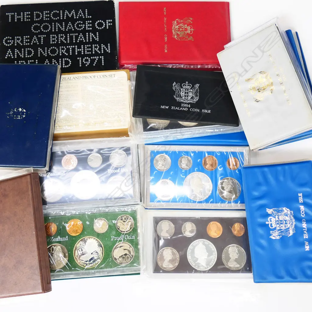 13 COIN ISSUES (11 NZ + UK / AUST.) Image 1++