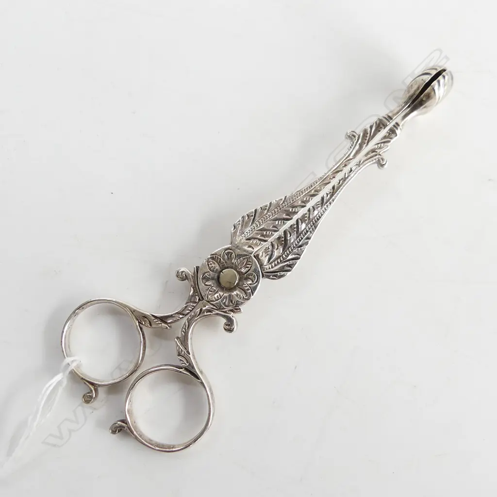PR STG SILVER SUGAR TONGS, EARLY IRISH HALLMARKS 49 GM Image 1++