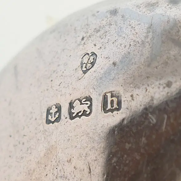 ETHNIC SILVER? BOWL + STG HAIR BRUSH B'HAM 1907 Image 1++