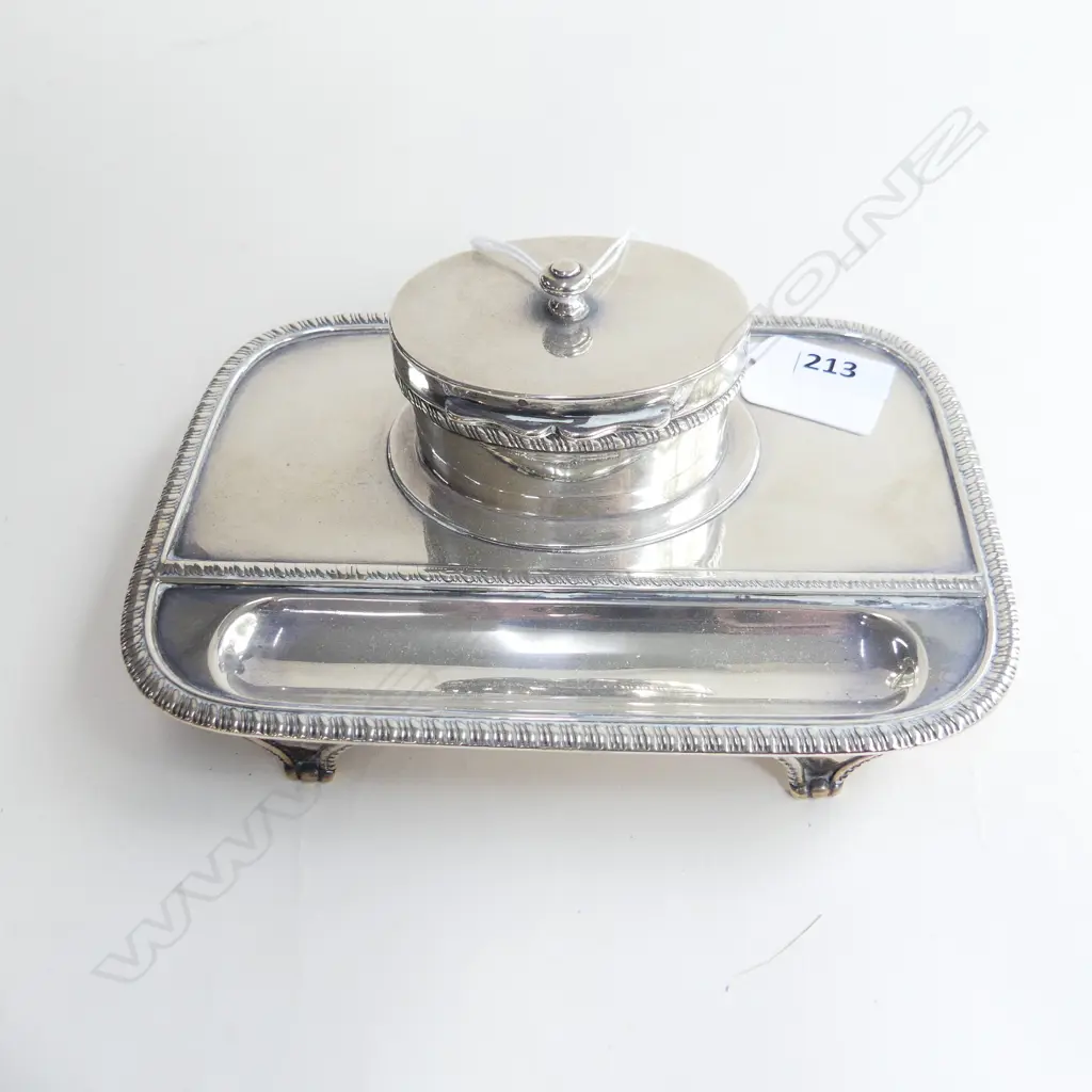 STG SILVER INK WELL, LONDON 1898 359 GM Image 1++