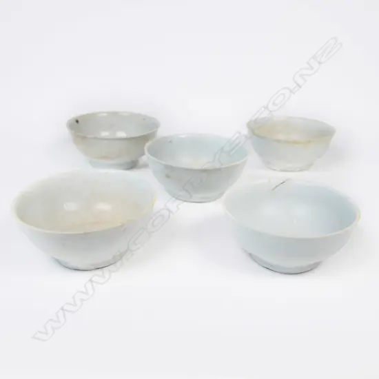 5 SUNG DYNASTY SAUCE DISHES DIA75MM