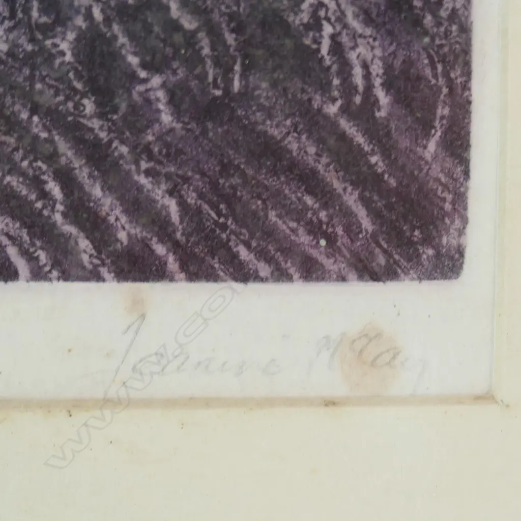 JEANINE MCCAIG, SUMMER HOUSE, SIGNED ETCHING 2/5, 1982, 210 x 240mm, foxing Image 1++
