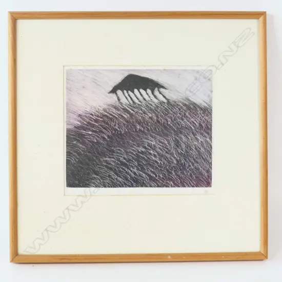 JEANINE MCCAIG, SUMMER HOUSE, SIGNED ETCHING 2/5, 1982, 210 x 240mm, foxing