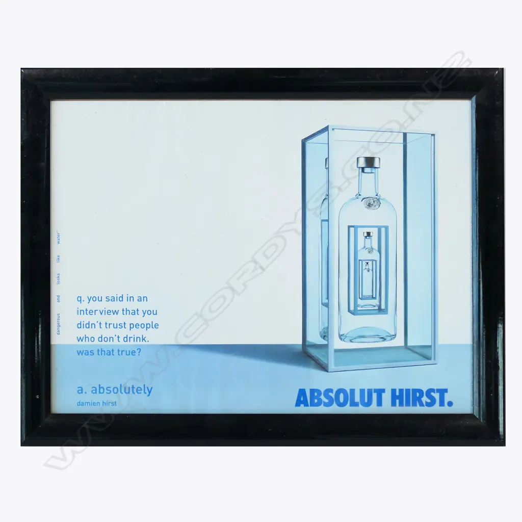 DAMIAN HIRST, ABSOLUTE HIRST POSTER, 1998, 290 x 390mm Image 1++