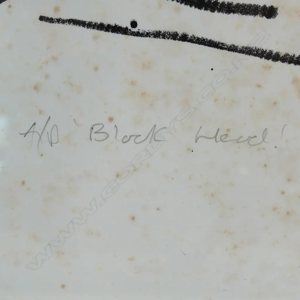 ALLEN MADDOX, BLACK HEAD, LTD ED PRINT, 1987, SOME FOXING, 580 X 400mm Image 1++
