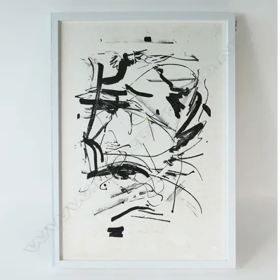 ALLEN MADDOX, BLACK HEAD, LTD ED PRINT, 1987, SOME FOXING, 580 X 400mm