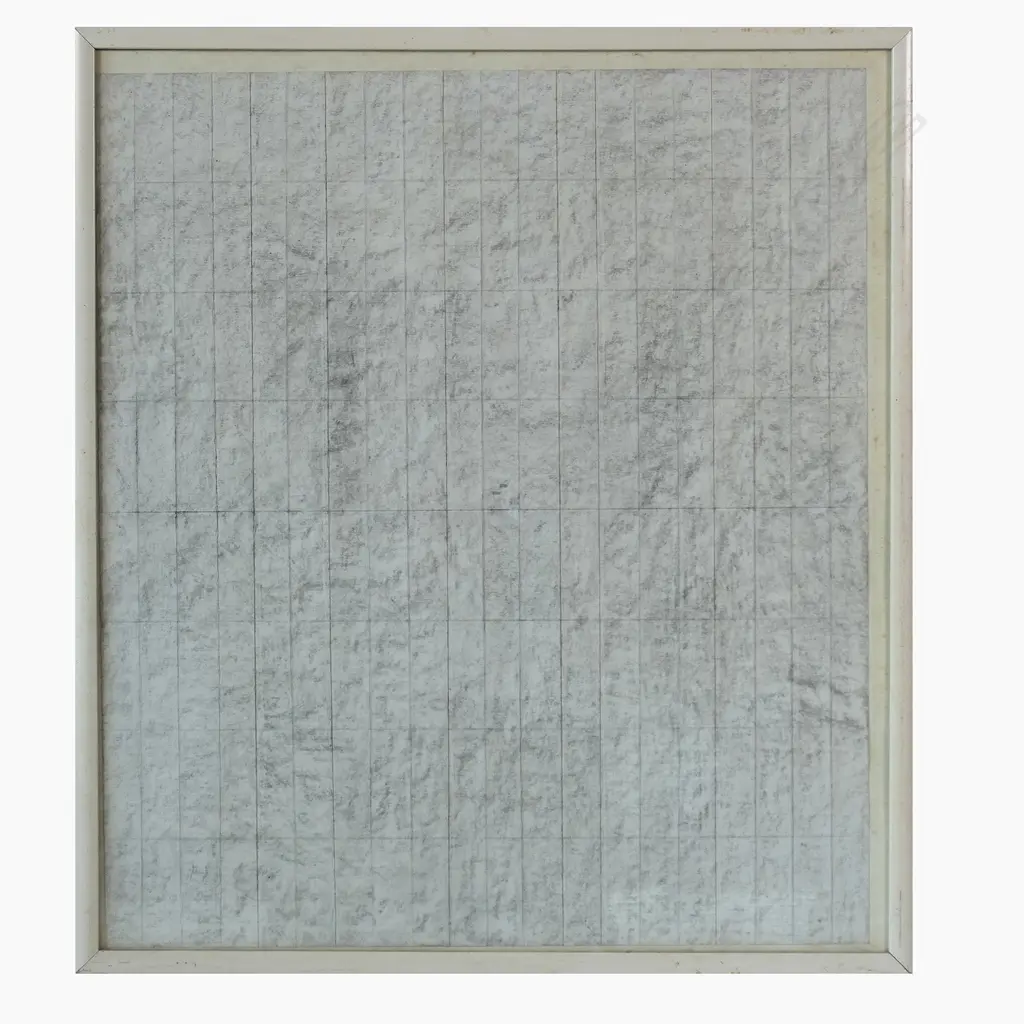 GLENYS BROOKBANKS, GRID, GRAPHITE & CHARCOAL, 2008, 500 x 430mm Image 1++