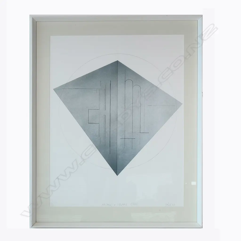 JAMES ROSS, ARCADE AND SQUARE, ETCHING 17/25, SIGNED 2002, 670 X 500mm Image 1++