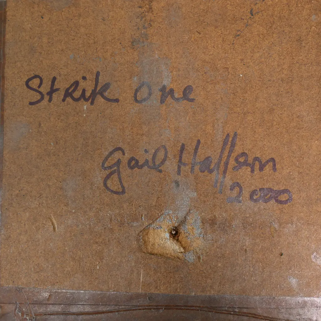 GAIL HAFFERN, STRIKE ONE, MIXED MEDIA, 2000, 250 x 250mm Image 1++