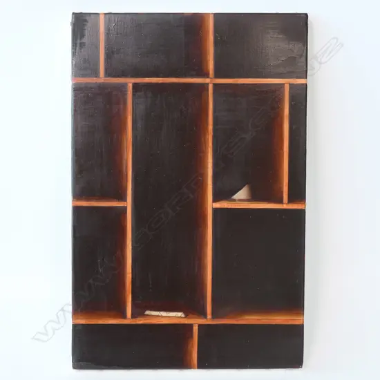 EMILY WOLFE, UNTITLED, 1997, OIL ON CANVAS, UNFRAMED, INFO VERSO, 380 x 250mm