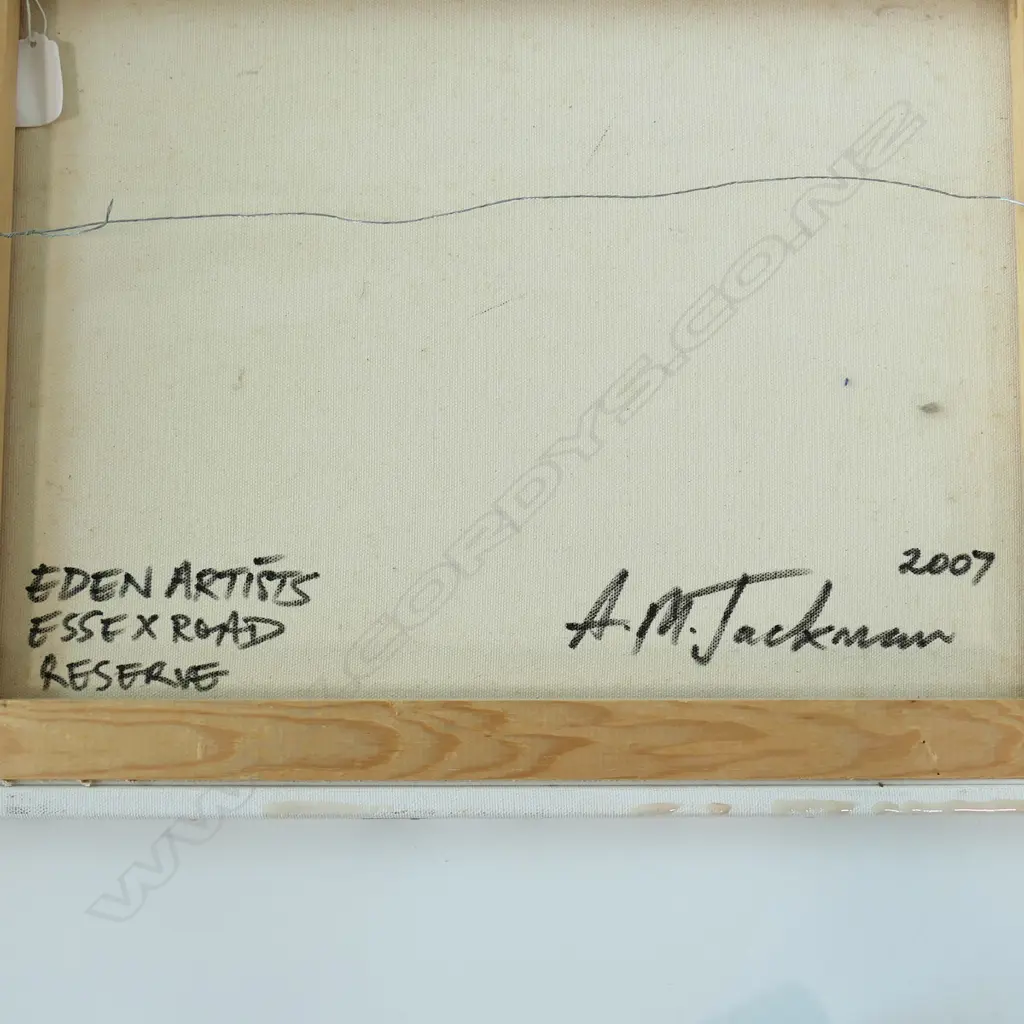 ADRIAN JACKMAN, MT EDEN, 2007, MIXED MEDIA, SIGNED VERSO, 350 x 450mm Image 1++