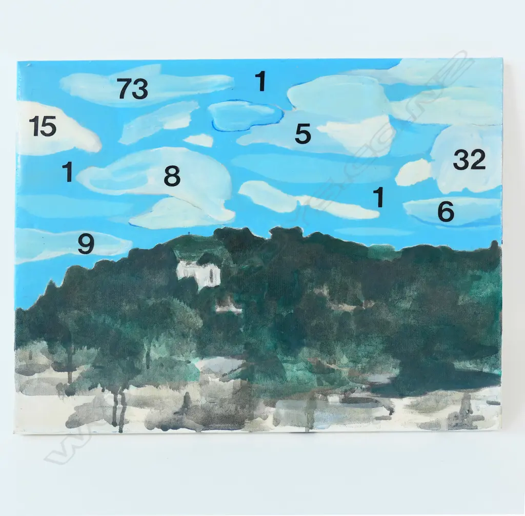 ADRIAN JACKMAN, MT EDEN, 2007, MIXED MEDIA, SIGNED VERSO, 350 x 450mm Image 1++