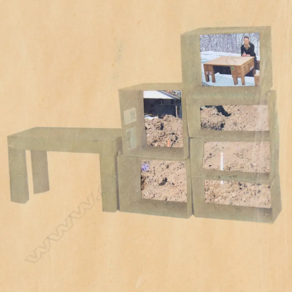 ANNA REES, UNTITLED, INITIALLED 2007, MIXED MEDIA, 410 x 280mm Image 1++