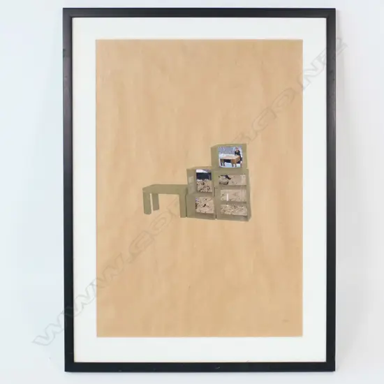 ANNA REES, UNTITLED, INITIALLED 2007, MIXED MEDIA, 410 x 280mm