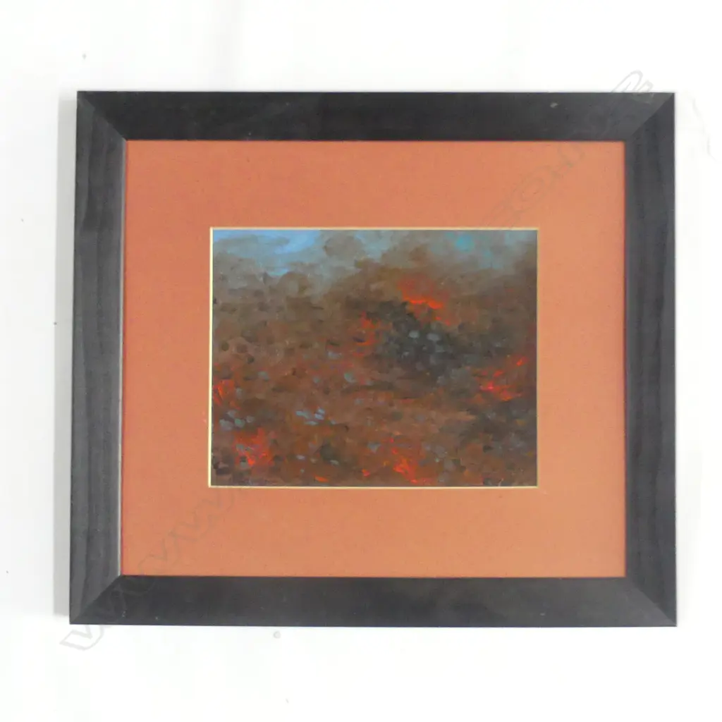 Abstract Bushfire at Twilight 190 x 235mm Image 1++