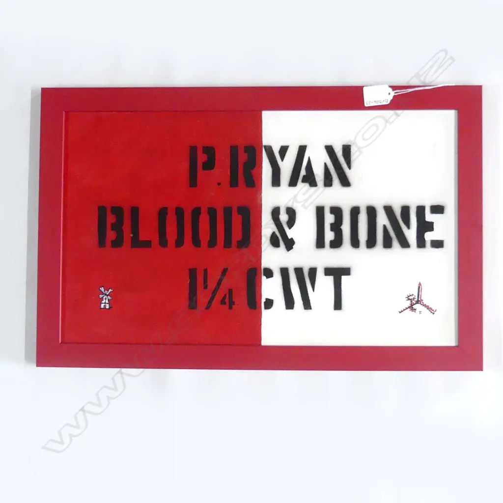 P. Ryan Red and White painting, Image 1++