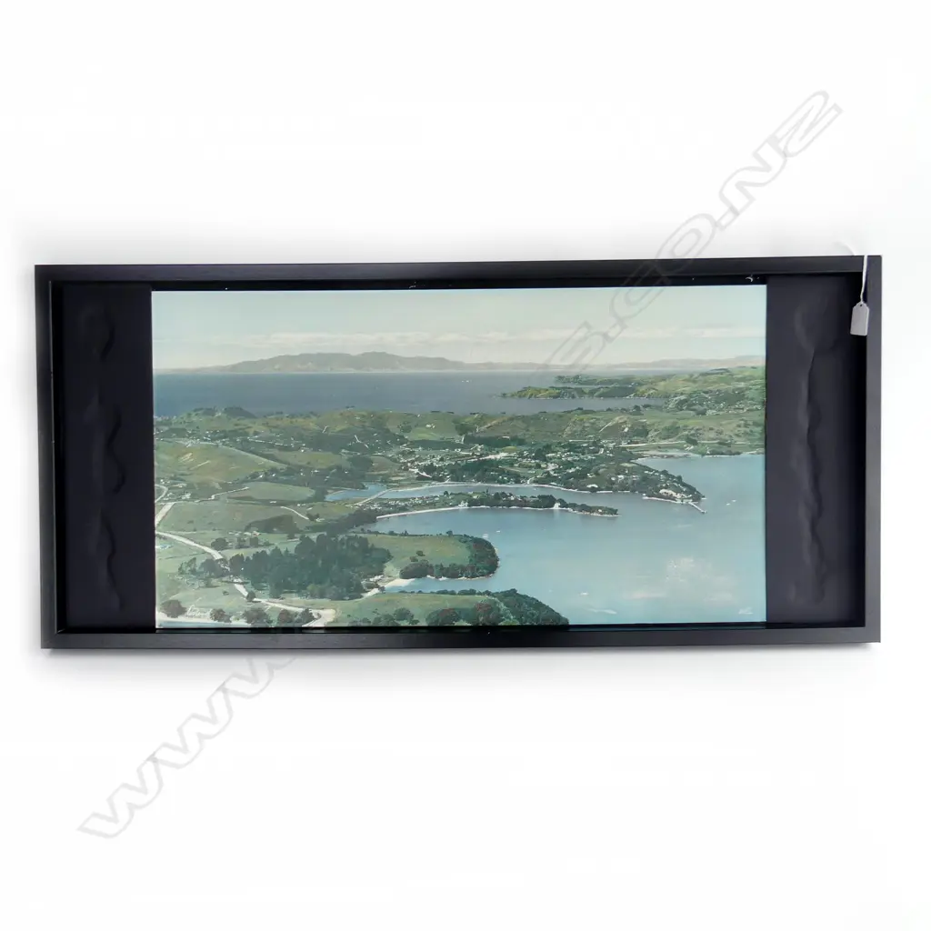 WHITES AVIATION H/COLOURED PRINT OSTEND WAIHEKE 370x680mm Image 1++