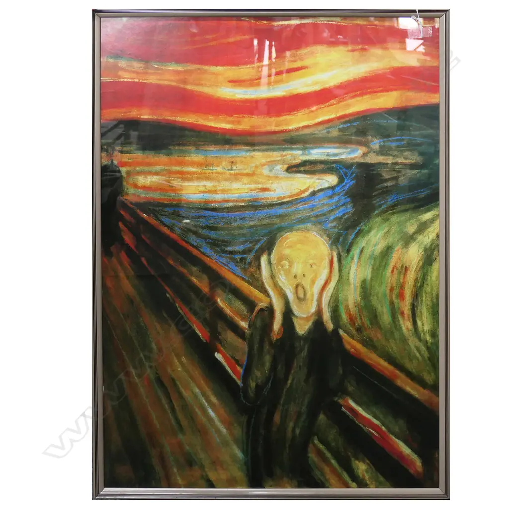 LG EDVARD MUNCH 'THE SCREAM' PRINT 900x595mm Image 1++