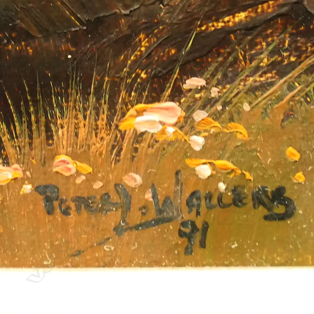 PETER WALLERS, 'HAURAKI PLAINS' OIL ON BOARD '91 360x545mm Image 1++